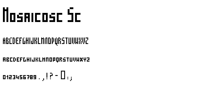 MosaicoSC SC font